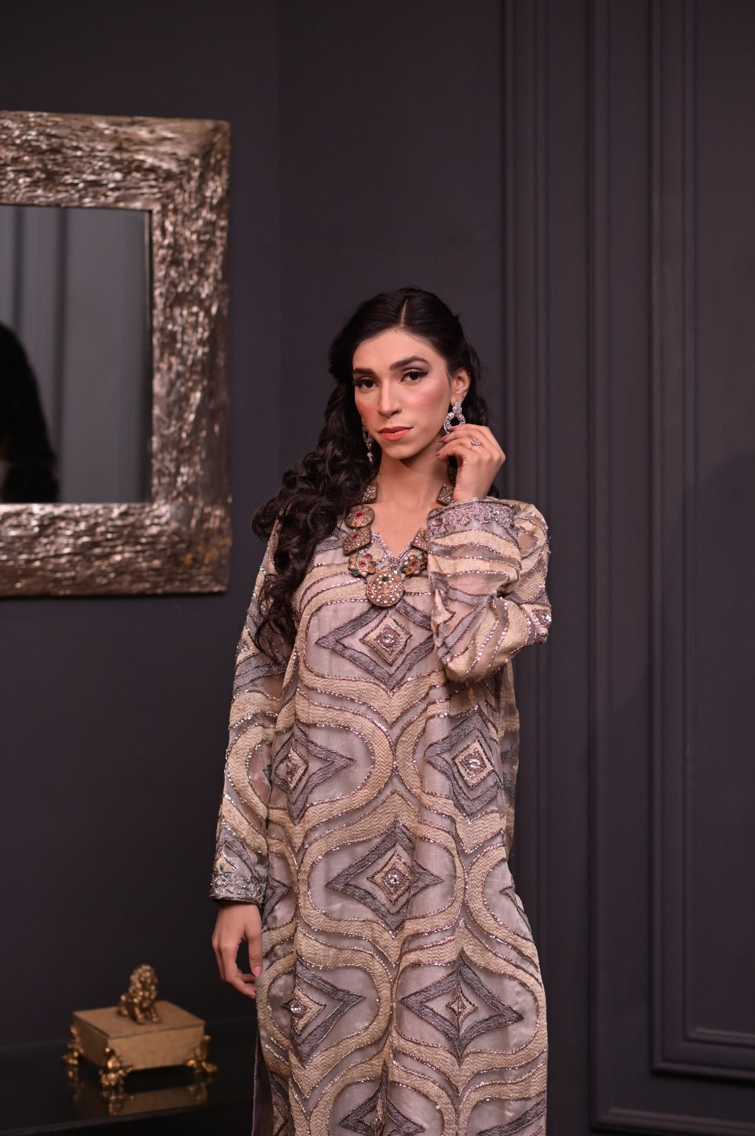 Handworked Tilla and Dabka Formal Tunic