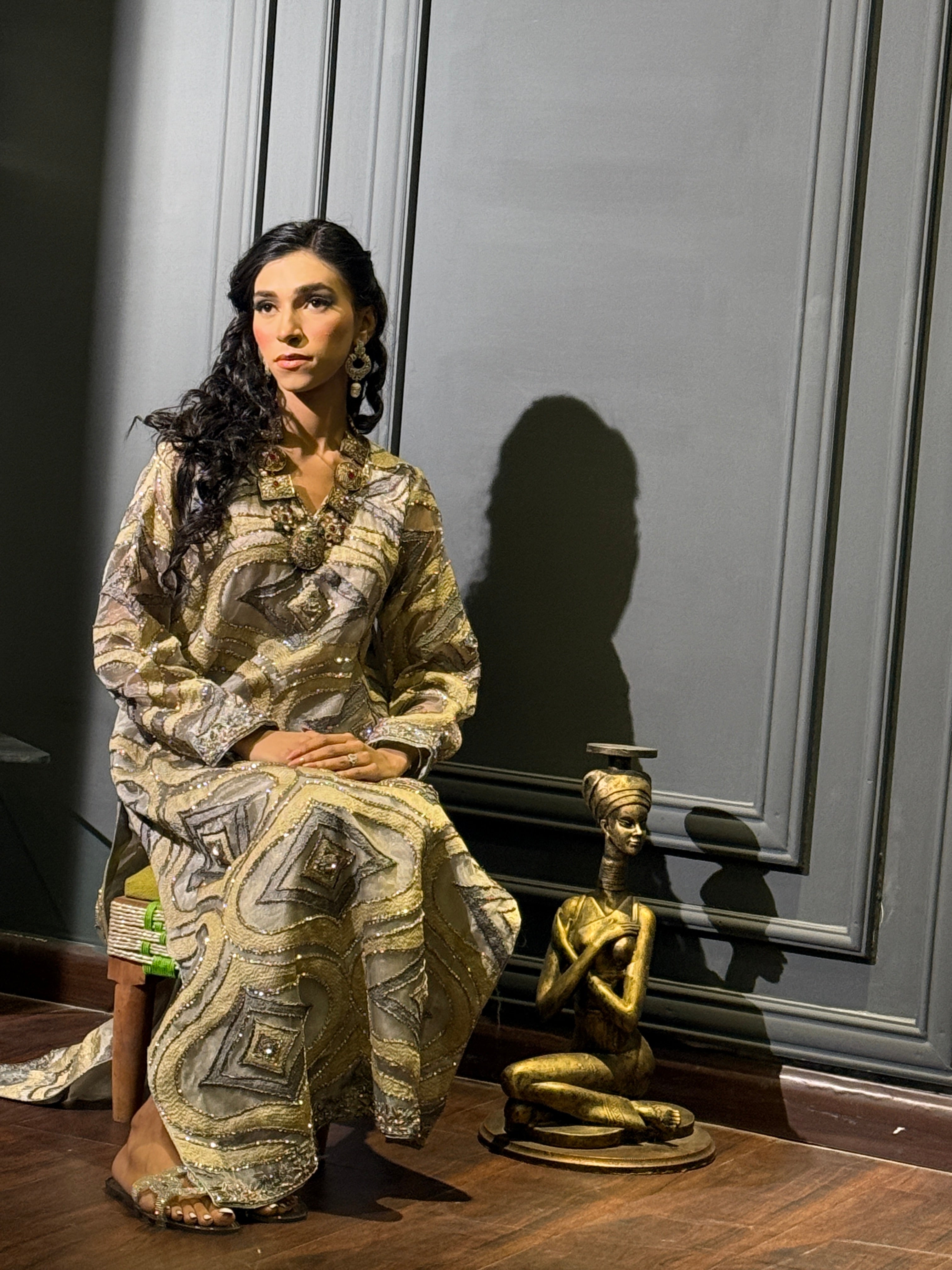 Fabric Embroidered Organza