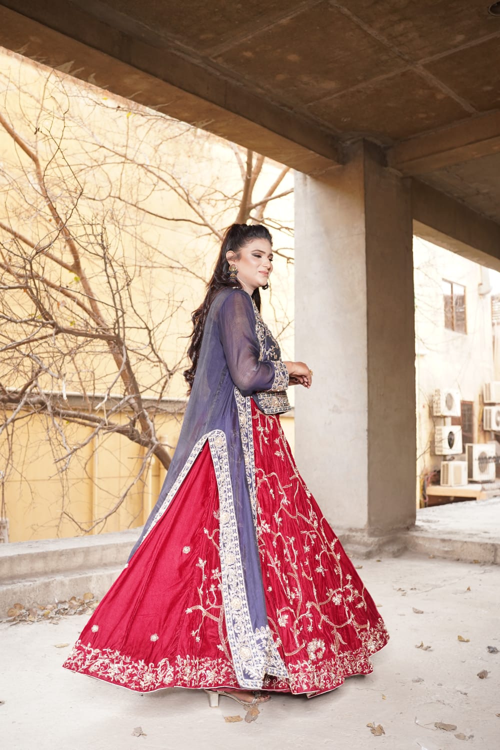 Luxury Handwork Gown & Shirt – Dabkeh, Selma Sitara & Pearls