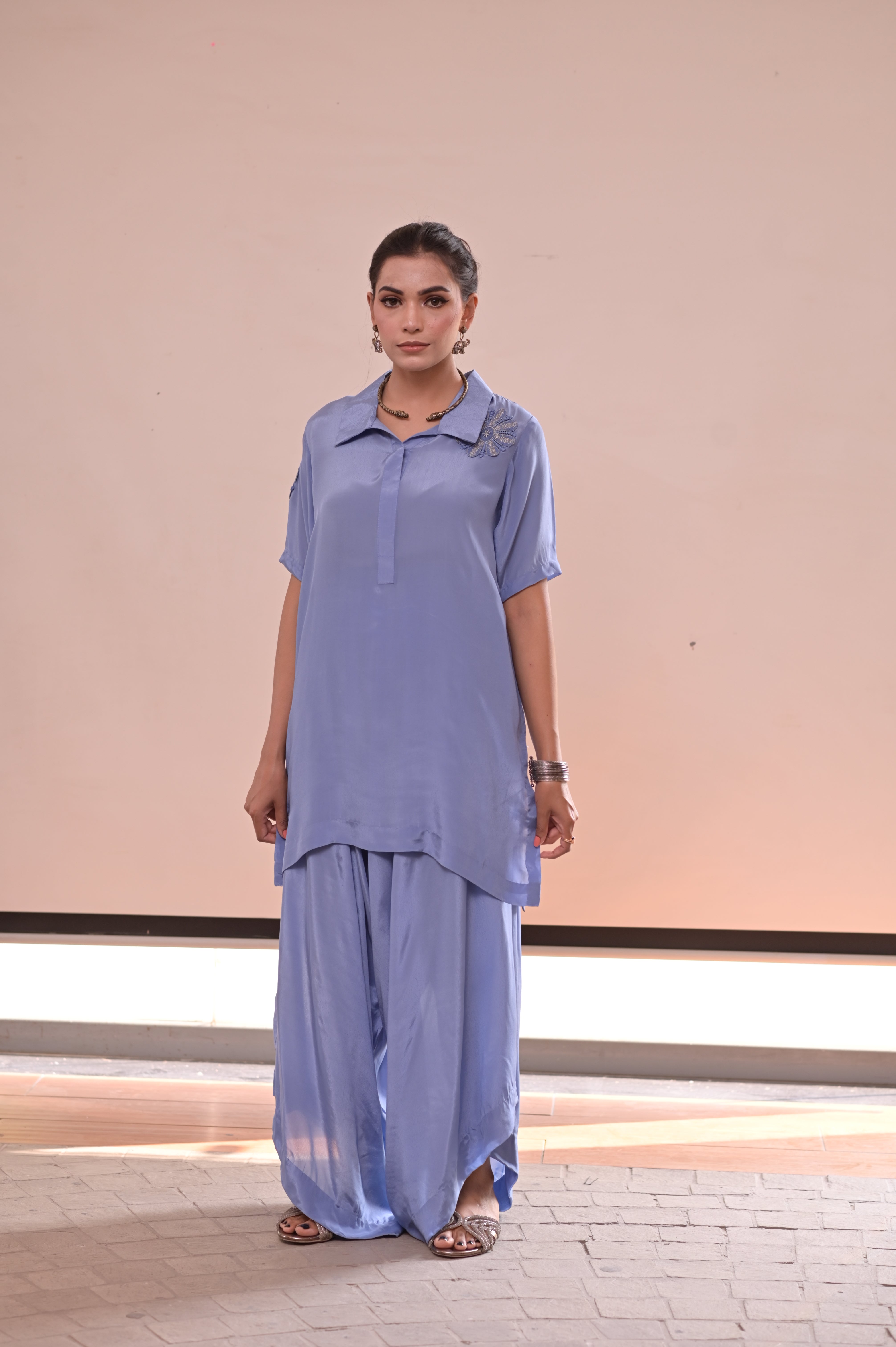 Pure silk co ord set