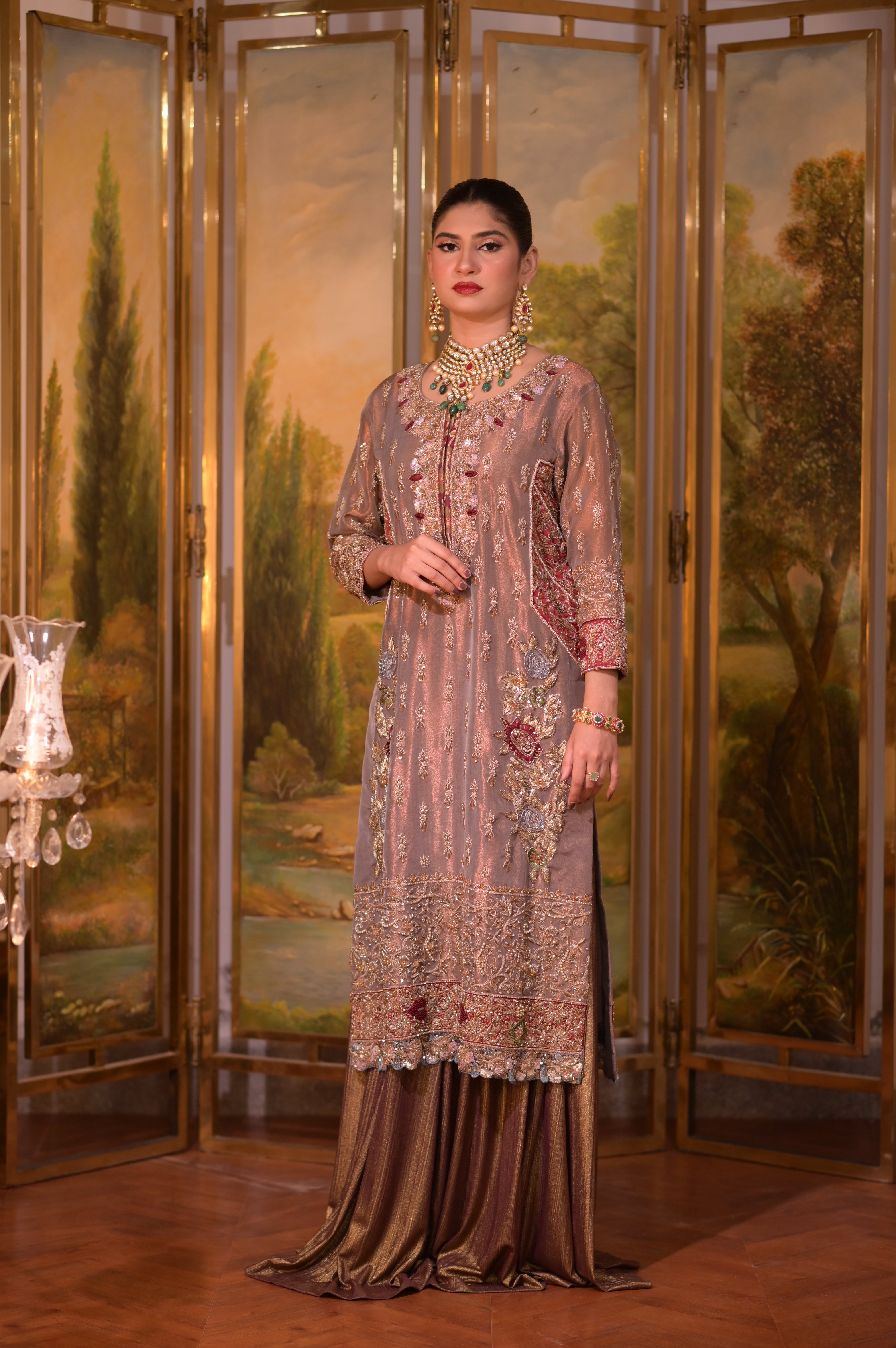 Fabric pure tissue  All handwork on shirt