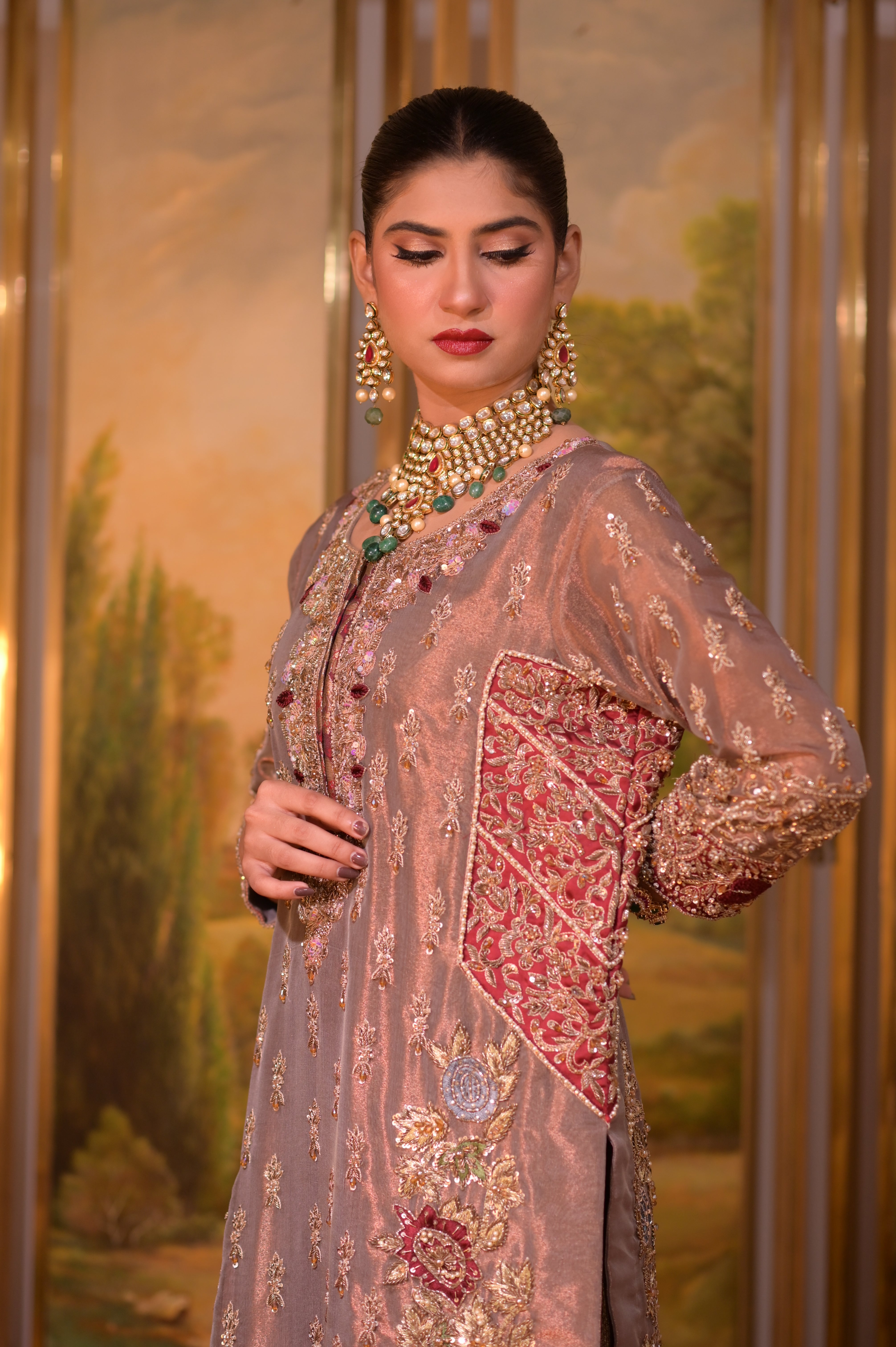 Fabric pure tissue  All handwork on shirt